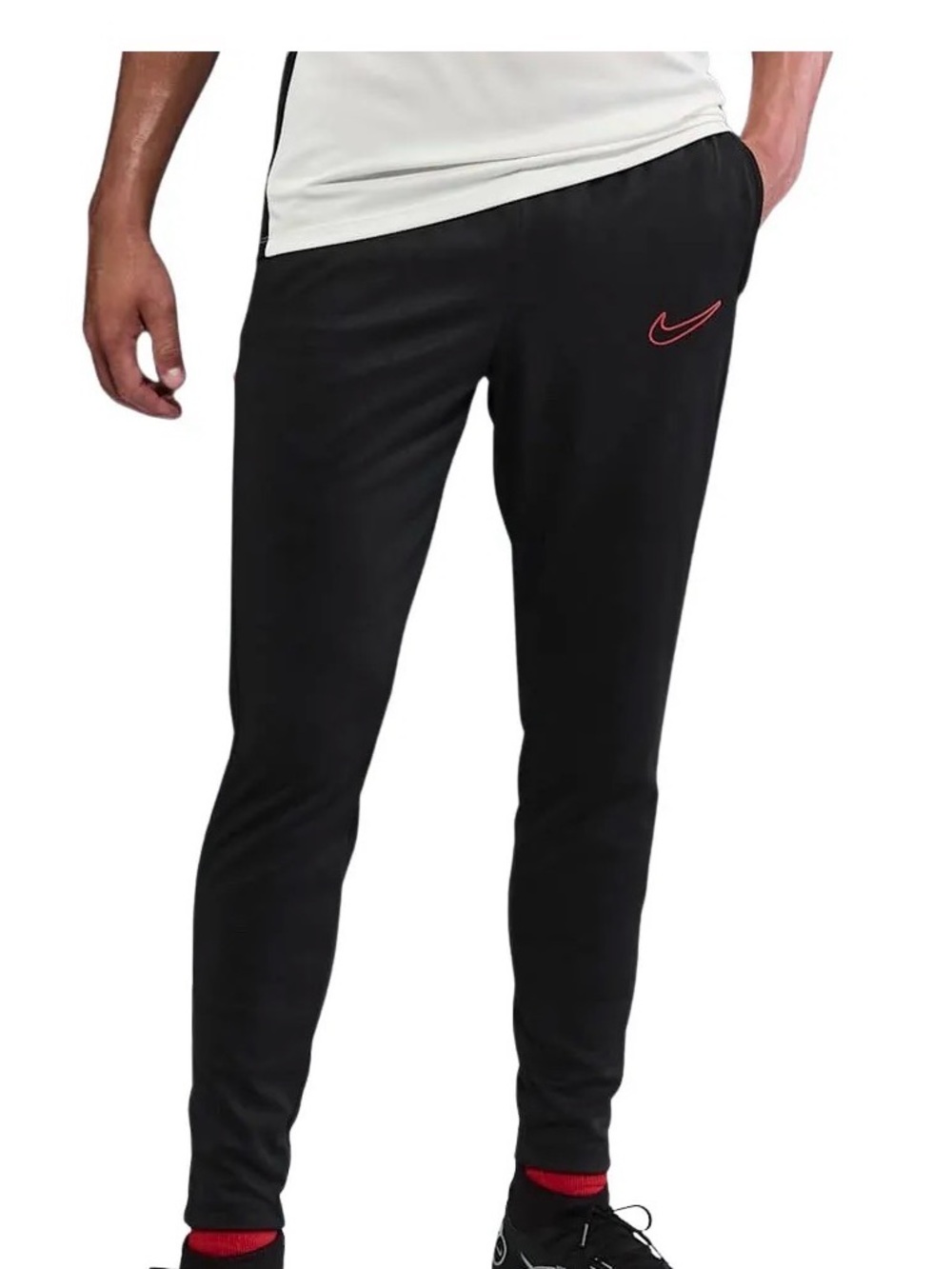 Nike Black Jogger Pants with Red Swoosh